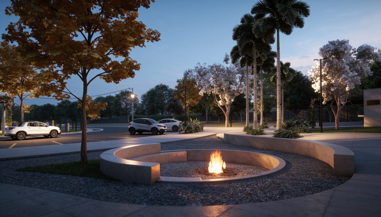 Fire place no Aldeia das Brisas